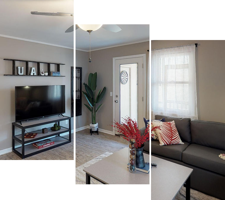 furnished living space